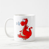 Mug dragon302 CARTOON ROUGE DRAGON CUTE HAPPY KIDS GRA (Gauche)