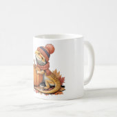 Mug Dragon à tête tombée avec art Citrouille (Devant droit)