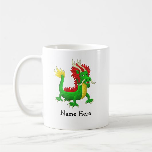 Mug Dragon asiatique coloré (Gauche)