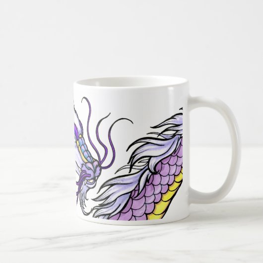 Mug Dragon asiatique pourpre (Droite)