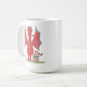 Mug Dragon aux Roses Rouges (Devant gauche)