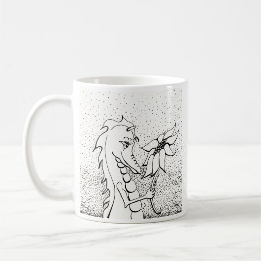 Mug Dragon avec le tournesol (Gauche)