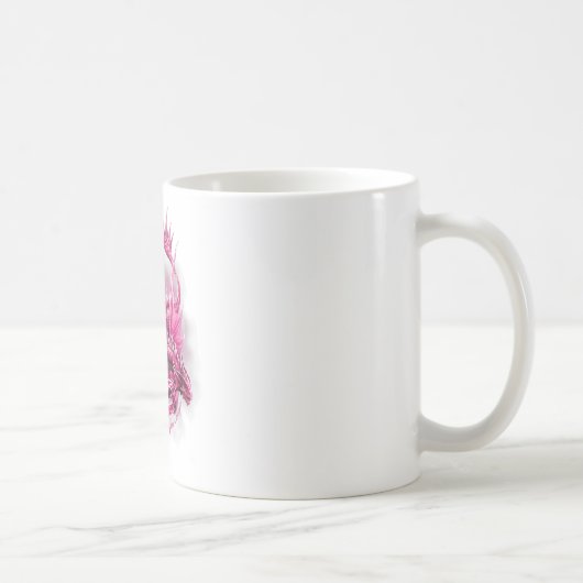 Mug Dragon Avec Ribbon Sensibilisation au cancer du se (Droite)