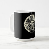 Mug Dragon Avec Tigre Tattoo YIN Et Yang Beast Combat (Devant gauche)