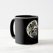 Mug Dragon Avec Tigre Tattoo YIN Et Yang Beast Combat (Devant gauche)