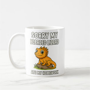 Mug Dragon Barbu A Mangé Mon Devoir Drôle Amateur De R