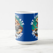 Mug Dragon Barbu Drôle A Mangé Mon Devoir (Centre)