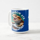 Mug Dragon Barbu Drôle A Mangé Mon Devoir (Devant gauche)