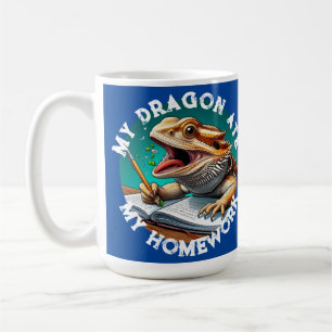 Mug Dragon Barbu Drôle A Mangé Mon Devoir