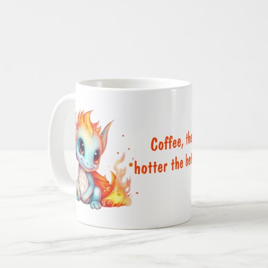 Mug Dragon Bébé Flamant mignon (Devant gauche)