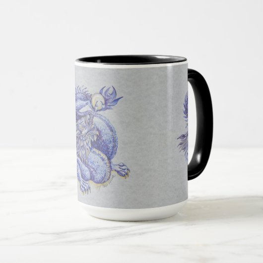 Mug Dragon bleu (Devant droit)