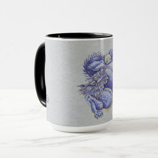 Mug Dragon bleu (Devant gauche)