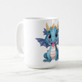Mug dragon bleu (Devant gauche)