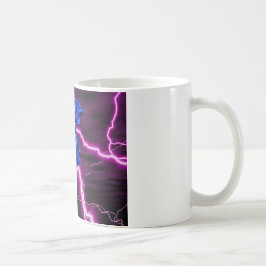 Mug dragon bleu/pourpre (Droite)