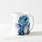 Mug Dragon bleu violet (Devant droit)