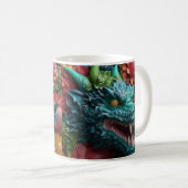 Mug Dragon brillant à l'apparence 3D (Devant droit)