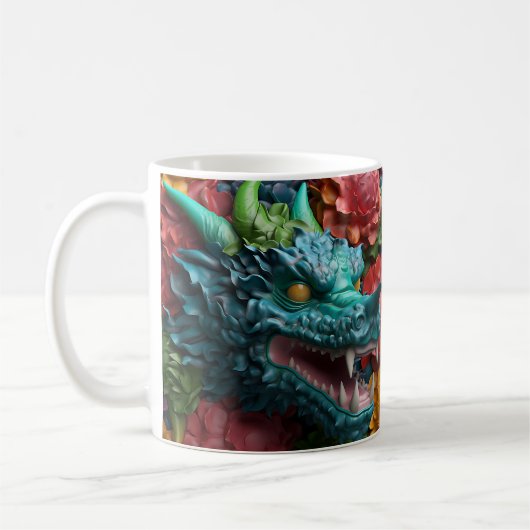 Mug Dragon brillant à l'apparence 3D (Gauche)