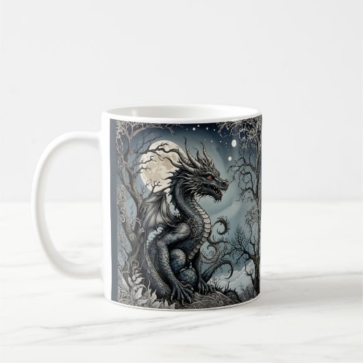 Mug Dragon by Moonlight (Gauche)