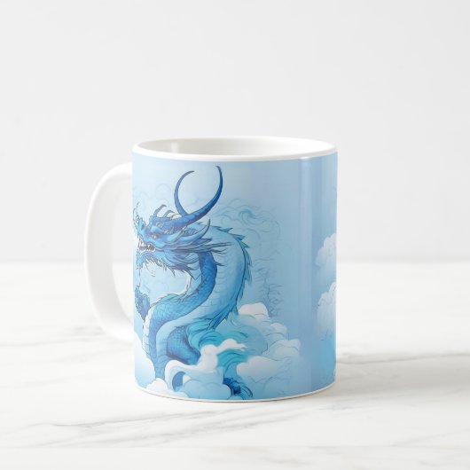 Mug Dragon chinois dans les nuages (Devant gauche)