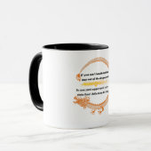 Mug Dragon Chinois Doré Bilingue (Devant gauche)