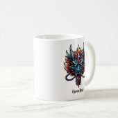 Mug Dragon Chinois Nom Personnalisé (Devant droit)