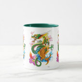 Mug Dragon chinois vert Koi (Centre)