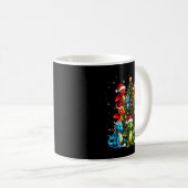 Mug Dragon Christmas Tree Squad Santa Hat Fantasy Myth (Devant droit)