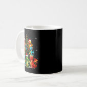 Mug Dragon Christmas Tree Squad Santa Hat Fantasy Myth (Devant gauche)