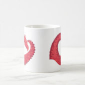 Mug Dragon cœur rouge sur fond blanc (Centre)