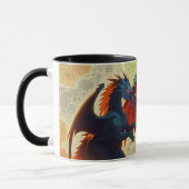 Mug Dragon contre Pégase - Art Fantastique (Gauche)