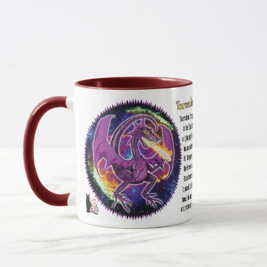 Mug Dragon cosmique de Tourmaline (Gauche)