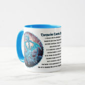 Mug Dragon cosmique Turquoise (Devant gauche)