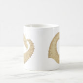 Mug Dragon de coeur de grès sur blanc (Centre)