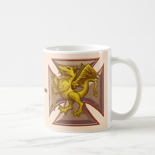 Mug Dragon de la Croix de Malte (Droite)