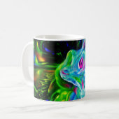 Mug Dragon de lapin psychédélique à Neon Imaginaire (Devant gauche)