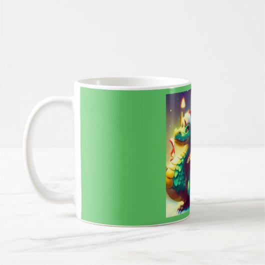 Mug Dragon de Noël 3 (Gauche)