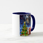 Mug Dragon De Noël En Difficulté (Devant droit)