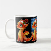 Mug Dragon de perles pour Joyeux Noël (Gauche)