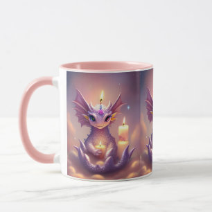 Mug Dragon d'Imaginaire aux bougies d'anniversaire