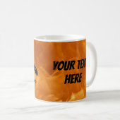 Mug Dragon d'incendie personnalisable (Devant droit)