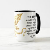 Mug Dragon d'or (Devant droit)