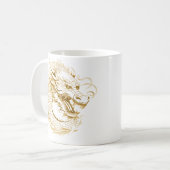 Mug Dragon d'or chinois (Devant gauche)