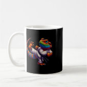 Mug Dragon Drôle À Haut Kick Karate Samurai Ninj (Gauche)