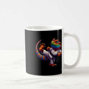Mug Dragon Drôle À Haut Kick Karate Samurai Ninj