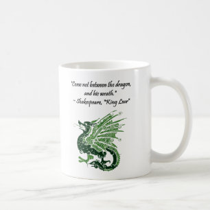 Mug Dragon et sa colère Shakespeare King Lear Dessin