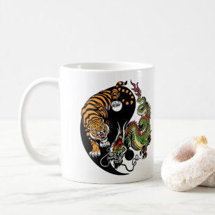 Mug dragon et tigre yin yang