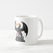 Mug Dragon Fantastique Respirant du Feu Graphique Pers (Devant droit)