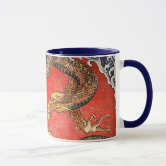 Mug Dragon, Hokusai Art japonais