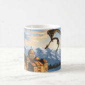Mug Dragon Imaginaire au-dessus du château (Centre)