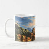 Mug Dragon Imaginaire au-dessus du château (Gauche)